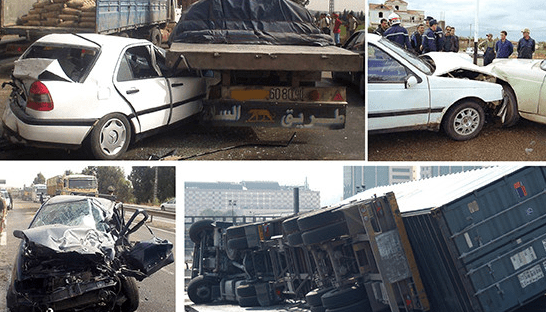 Accidents de la route en zones urbaines: 16 décès et 465 blessés en une semaine