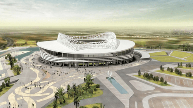 شاهد كيف أصبح ملعب براقي الجديد الذي سيسلم خلال أيام قليلة