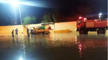 مخلفات التقلبات الجوية على اثر الأمطار الغزيرة بعدة ولايات