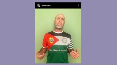 Au temps de la normalisation, Cantona réitère son soutien a la Palestine
