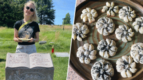 أمريكية تكتب وصفات الأكل على شواهد القبور لهذا السبب