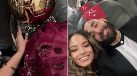 بالصور.. الكرة الذهبية تكشف علاقة بن زيمة بعارضة أمريكية