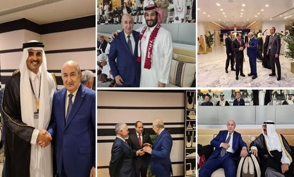 Le Président Tebboune rencontre nombre de dirigeants arabes à Doha