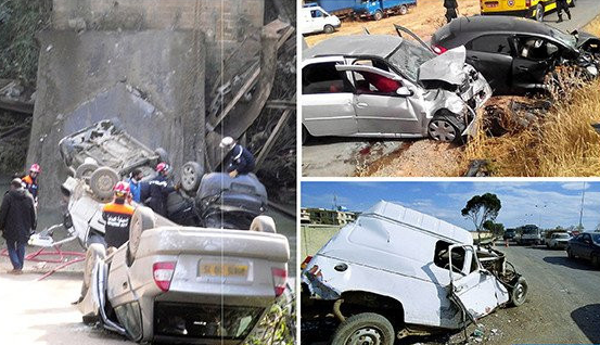 Accidents de la route: 44 morts et 1358 blessés en une semaine