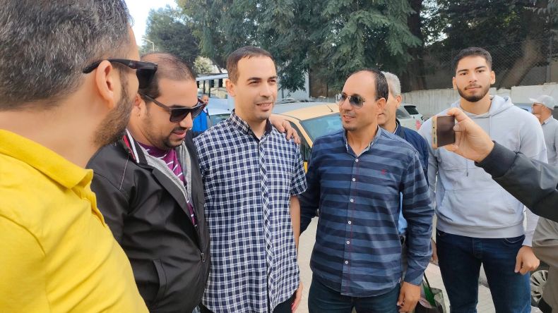 الزميل بلقاسم حوام يغادر السجن