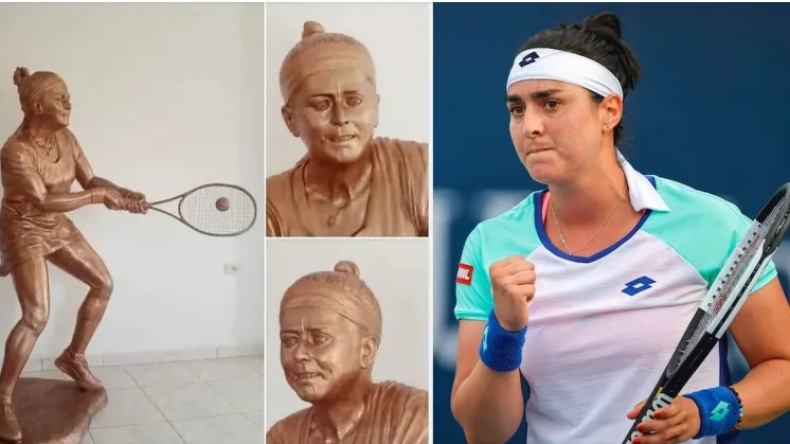 أظهرها كالعجوز.. تمثال غير مطابق لملامح البطلة أنس جابر يثير السخرية