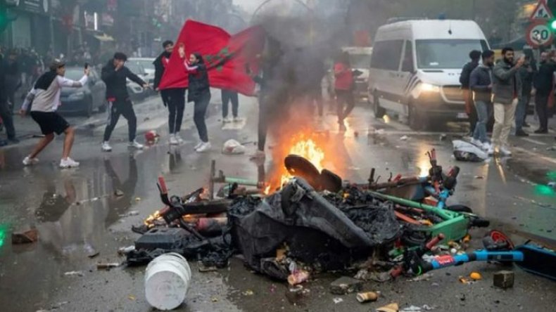 بِالفيديو: عنف في احتفالات الجالية المغربية في بلجيكا وهولندا