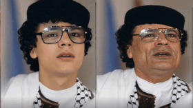 حفيد القذافي صورة طبق الأصل له.. هل هي أصلية؟