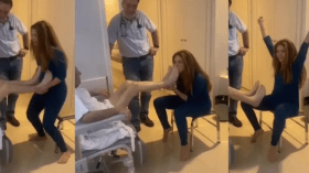 شاكيرا تتصدر الترند كـ “إبنة بارّة” بفيديو تقبيل قدمي والدها