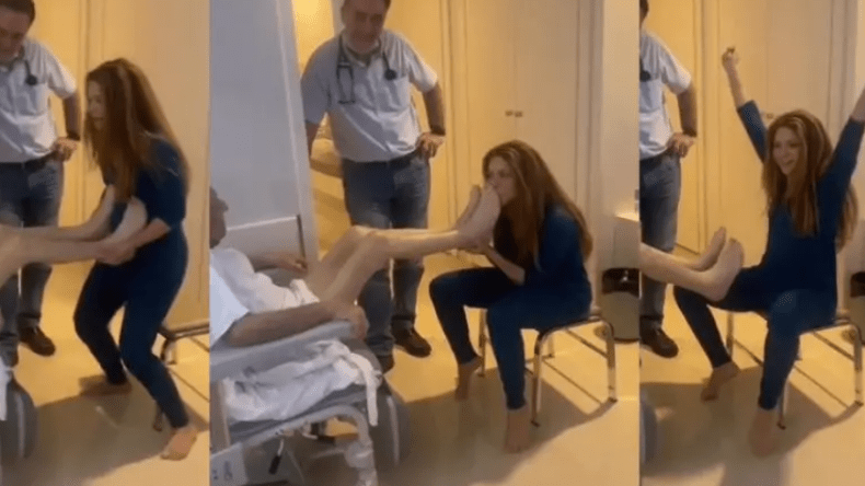 شاكيرا تتصدر الترند كـ “إبنة بارّة” بفيديو تقبيل قدمي والدها