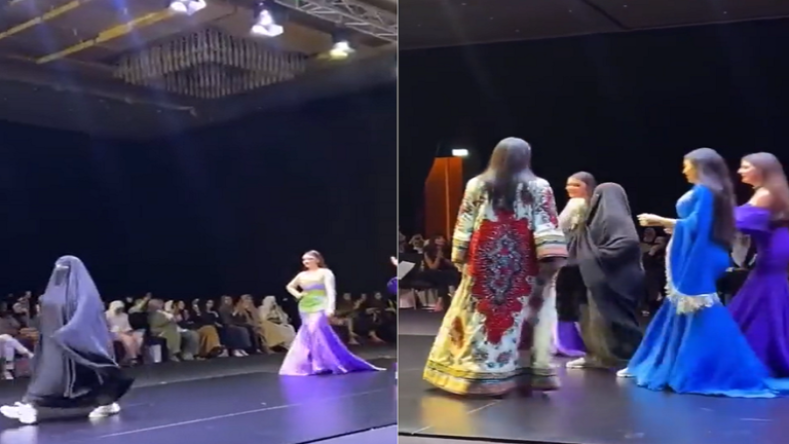 بالفيديو.. ظهور “متجلببة” بالنقاب  بين عارضات للأزياء يثير جدلا في الكويت