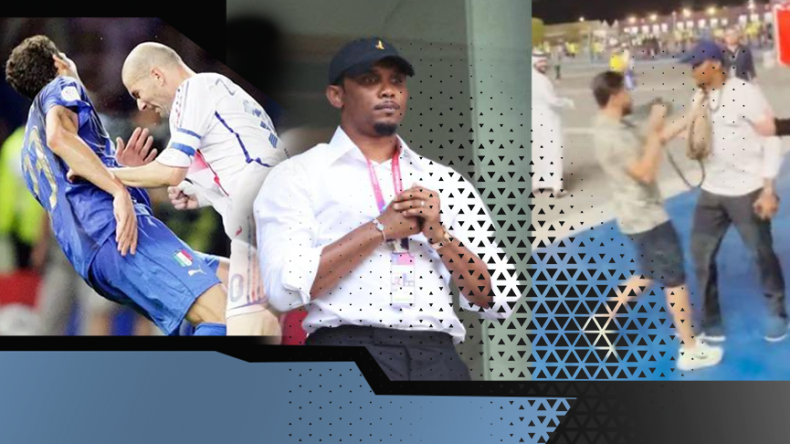 ركلة إيتو وكانتونا ونطحة زيدان.. حين يطيح الاستفزاز بنجوم الكرة