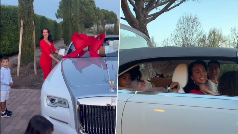 جورجينا تهدي رونالدو أغلى سيارة في العالم.. وهذه أطرف التعليقات (فيديو)