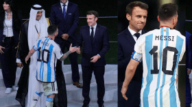 ميسي يقصف ماكرون كرويا ومبابي يتجاهله