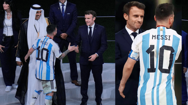 ميسي يقصف ماكرون كرويا ومبابي يتجاهله