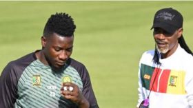 بِالفيديو: العلاقة ساءت بين مدرب الكاميرون وحارسه أونانا