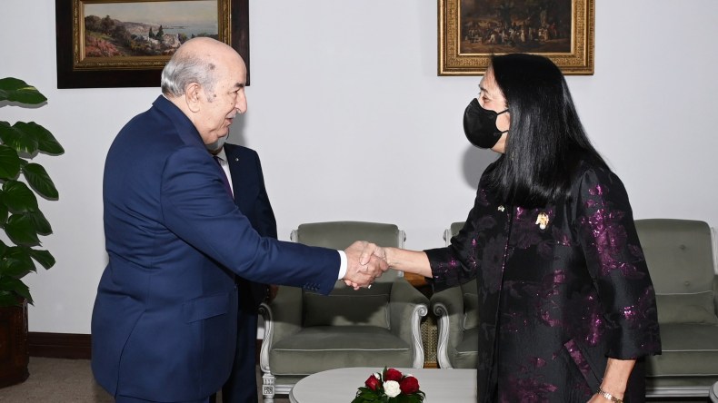 الرئيس تبون يستقبل مساعدة كاتب الدولة الأمريكي المكلّفة بالمنظمات الدولية