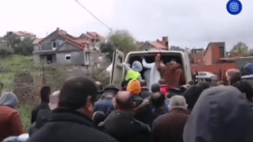 مراسم تشييع جثمان فقيد الأمن الوطني شالة سمير في جو جنائزي مهيب بمقبرة إخربان بتيزي وزو