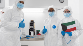 الكويت تطلق قمرها الاصطناعي الأول إلى الفضاء