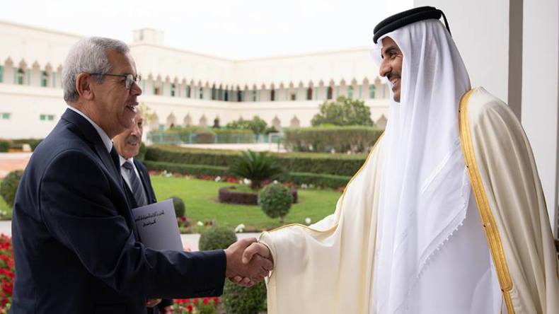 أمير قطر يتلقى رسالة خطية من الرئيس تبون