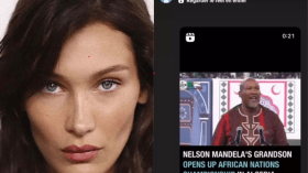 العارضة الأمريكية بيلا حديد تتفاعل مع شان الجزائر