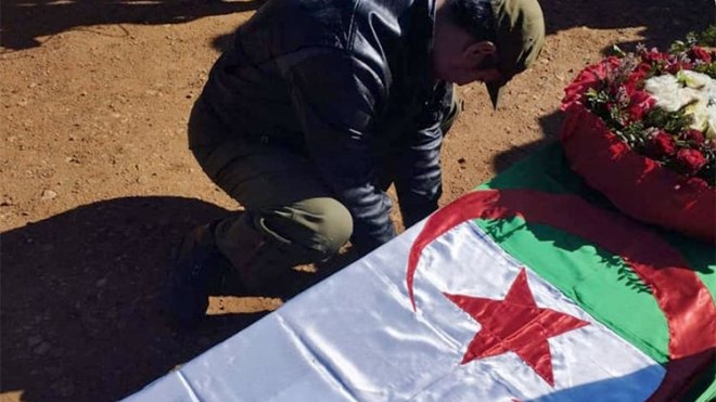 الشلف تودع شهيدي حادث سقوط المروحية