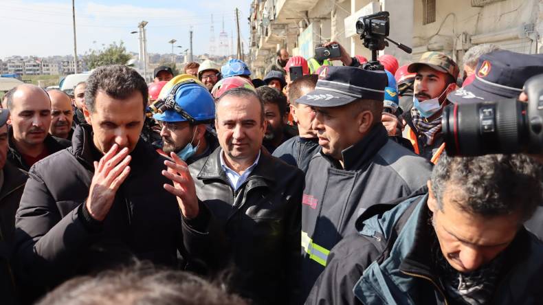 بالصور.. الرئيس السوري يزور فريق الإنقاذ الجزائري بحلب