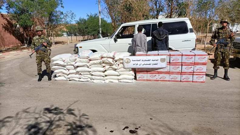 حجز كميات ضخمة من المواد الغذائية الموجهة للتهريب والمضاربة