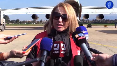 إبتسام حملاوي: 70 طنا من المساعدات الضرورية اتجاه سوريا في ثاني قافلة تضامنية