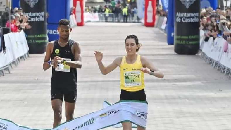 الجزائرية بتيش تتوّج بذهبية ماراطون كاستيلون بإسبانيا