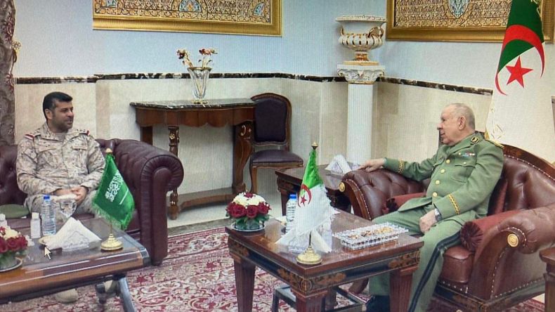 بالصور.. الفريق أول شنقريحة يستقبل مسؤولا عسكريا سعوديا