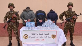 إحباط إدخال 7 قناطير من الكيف المغربي