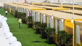 بالفيديو.. قطر تتبرع لتركيا وسوريا ببيوت جماهير المونديال