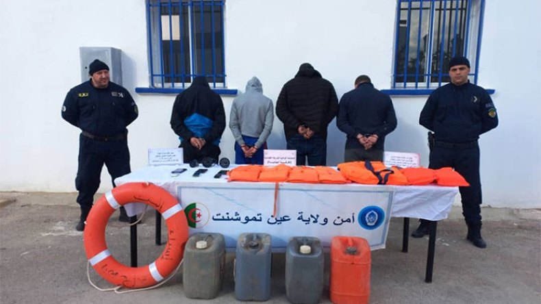 توقيف مغاربة خلال تفكيك شبكة للهجرة السرية بتموشنت