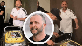 بلماضي احتفل بعيد ميلاده بين لاعبيه ويريد منهم هدية في رادس