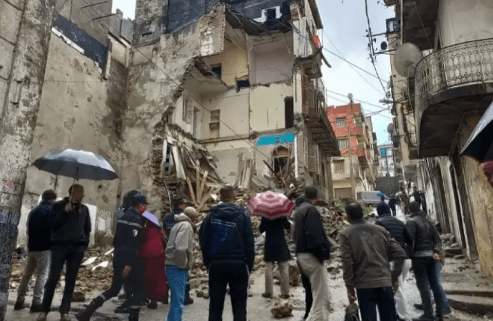 Skikda: Cinq blessés dans l’effondrement d’une partie d’une bâtisse abandonnée
