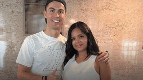 شبيهة هنيدي تتهم رونالدو بخيانة جورجينا معها.. والنجم الكوميدي يسخر