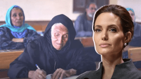 أنجلينا جولي تشيد بعجوز مصرية بنشر صورتها على إنستغرام