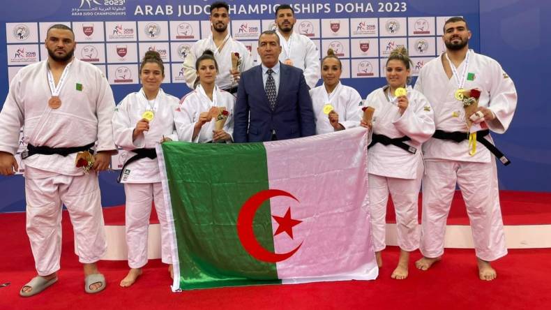الجزائر تتوّج بلقب البطولة العربية للجيدو