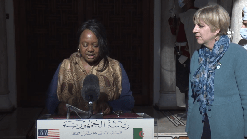 مسؤولة أمريكية: واشنطن ممتنة لجهود الجزائر في إقرار السلم بالمنطقة