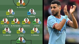 محرز ضمن التشكيلة المثالية لنصف نهائي كأس أنجلترا