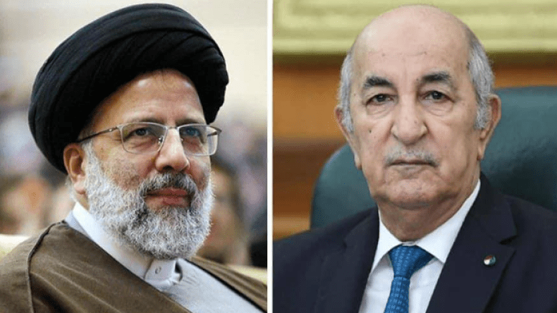 محادثات بين الرئيس تبون ونظيره الإيراني حول الوضع في فلسطين