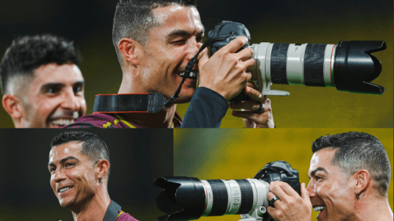 رونالدو يتحوّل إلى مصور في تدريبات النصر