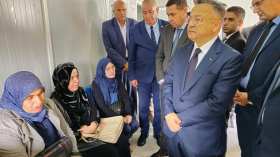 بداري يلقي نظرة أخيرة على جثمان الطالبة المتوفاة ويعزي أهلها