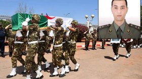 تشييع مهيب لشهيد الواجب الوطني النقيب تناح بتيارت