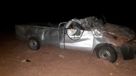 المنيعة: 4 وفيات و9 جرحى في حادث انقلاب سيارة نفعية