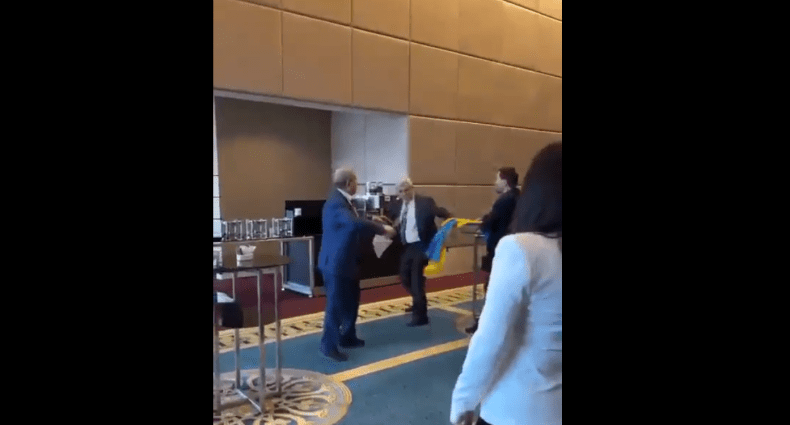 VIDÉO: Une bagarre entre des membres de délégations russe et ukrainienne lors d’un sommet en Turquie