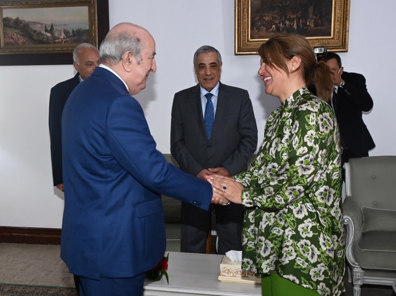 Le président de la République reçoit la cheffe de la diplomatie libyenne