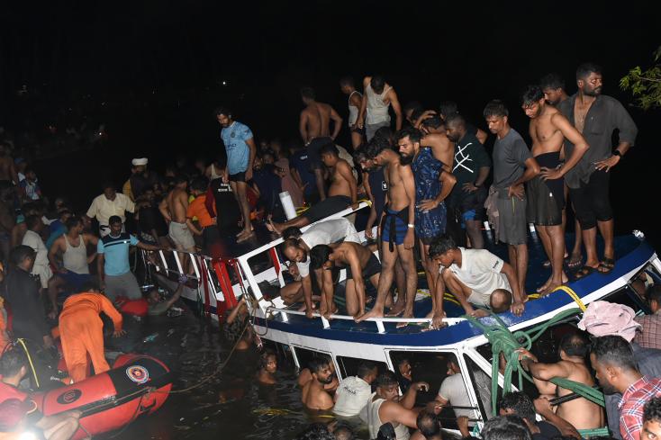 Chavirement d’un bateau en Inde: 22 morts