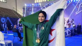 الجزائرية كاتبي تتوّج بالذهب في البطولة الإفريقية لرفع الأثقال